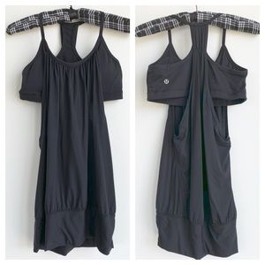 Lululemon No Limits tank with bra in black